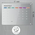 thumbnail image 7 of Acrylic Magnetic Dry Erase Board Calendar for Fridge, Clear Monthly Planner Whiteboard for Refrigerator, Monthly Weekly Daily Planner Magnet Whiteboard for Fridge for Events/Meetings/Shopping Lists, 7 of 7