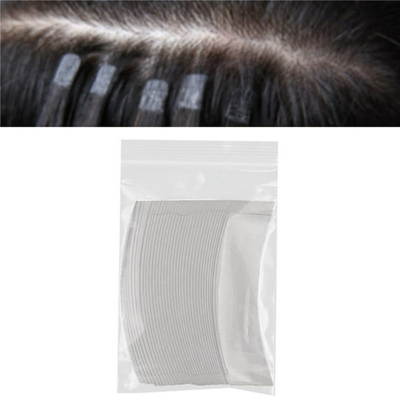 36Pcs Fixed Hair Double Sided Tape System Adhesive Hair Extension Strips Waterproof for Toupees/Lace Wigs Film