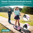 thumbnail image 6 of GOTRAX Comet Foldable Electric Scooter for Kids Ages 6-12, 150W Motor, 10 MPH Max Speed, 7 Mile Range,Blue, 6 of 8