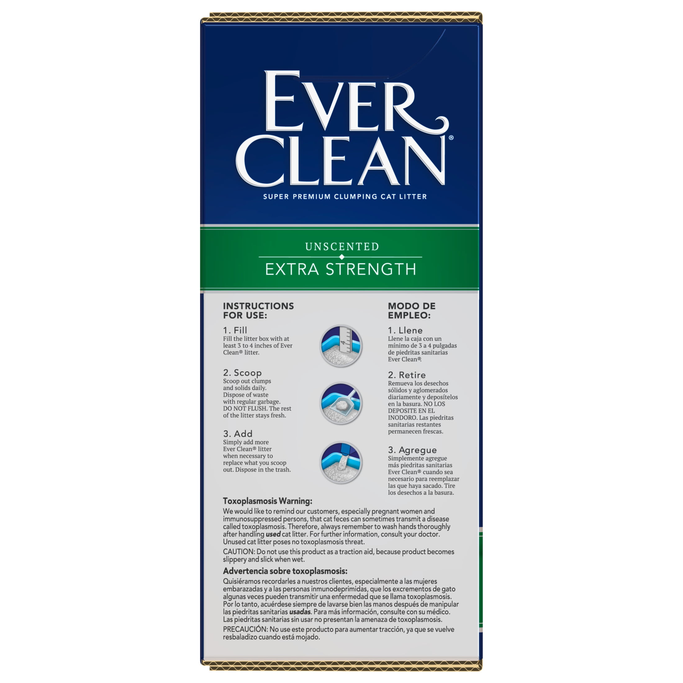 Ever Clean Extra Strength Clumping Cat Litter, Unscented, 25 Pounds