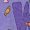 PURPLE, variant on Garfield - Happy Halloween Icons - Toddler and Youth Girls A-line Dress
