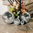 thumbnail image 5 of Yescom 16" Large Disco Ball Mirror Big Hanging Glass Decor for 70s 80s Party Events Wedding DJ Dance Club Stage Lighting Silver, 5 of 10
