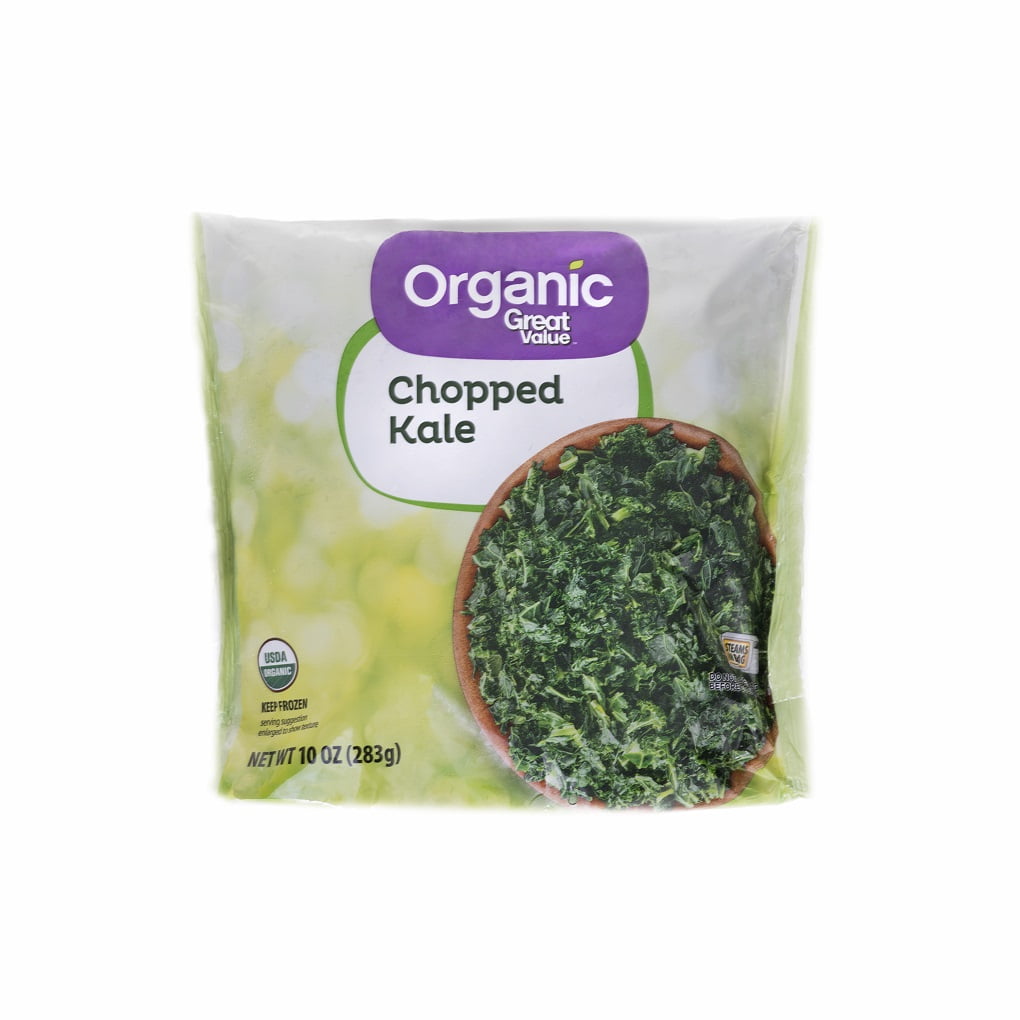 Great Value Organic Steamable Chopped Kale, 10 oz