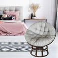 thumbnail image 3 of Abbracc Patio Intérieur-Extérieur Chaise suspendue en osier simple Coussin Gris, 3 of 8