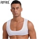 thumbnail image 2 of Camiseta sin mangas para hombre, camiseta sin mangas de Color sólido, chaleco Sexy con músculos que muestran el cuello redondo bajo, Top corto para club nocturno, culturismo y Fitness, 2 of 5