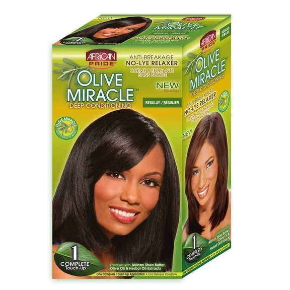 African Pride - Olive Miracle Touch Up Relaxer Kit [REGULAR] * BEAUTY TALK LA *