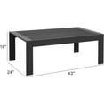 thumbnail image 6 of Superjoe Outside Patio Aluminum Coffee Table, Outdoor End Table with Aluminum Frame, Modern All-Weather Metal Rectangle Table Garden Furniture, Dark Grey, 6 of 10
