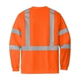 thumbnail image 4 of CornerStone ANSI 107 Class 3 Mesh Long Sleeve Tee | Reflective Work Shirt for Men & Women, High Visibility Clothing for Construction, 4 of 6