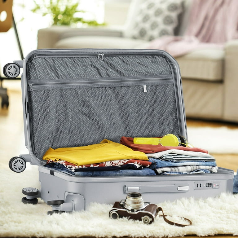 Hikolayae 5-Piece Spinner Suitcase Set, Hard Shell, Lightweight