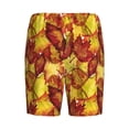 thumbnail image 4 of Picia Autumn Mosaic Maple Leaves Pajama Shorts for Men, Men's Pajama Bottoms, Sleepwear,Short Pajama Pants-XX-Large, 4 of 9