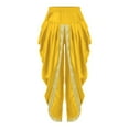 thumbnail image 4 of renvena Boys Satin Dhoti Pants Casual Baggy Trousers for Halloween Theme Party Gold 6, 4 of 7