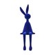 thumbnail image 3 of Figura de conejo sentado, adorno animal, moda, portátil, regalo creativo, decorativo Azul, 3 of 9