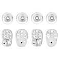 thumbnail image 3 of segolike 4 Pieces Racket Shape Earring Lifters Sturdy Comfortable Elegant 0.6x0.3inch Silver Color, 3 of 9