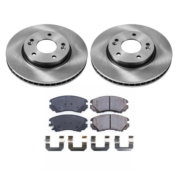 Ultimate Brakes Front Ceramic Brake Pad and Rotor Kit with Hardware WM80896