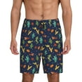 thumbnail image 2 of Rocae Shells and Seaweed for Men's Soft Sleep Pajama Shorts, Waistband and Pockets, 2 of 9