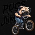 thumbnail image 3 of CafePress - Pugs Can Jump Kids T Shirt - Dark T-Shirt Kids XS-XL, 3 of 4