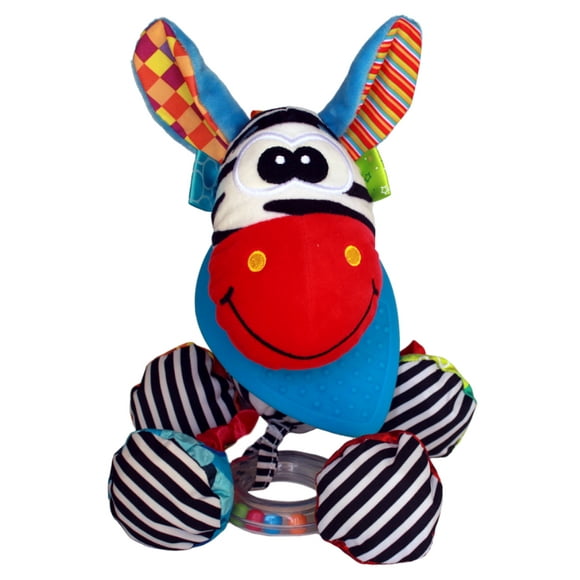 Juguete Peluche Niño Bebe Sonaja Y Mordedera Texturas Sozzy Dara Baby Jug0019