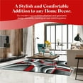 thumbnail image 4 of Premium Hand Carved Abstract Modern Rug Contemporary Colorful Thick Carpet Design 2305 (6'6"x9'2",Red), 4 of 7