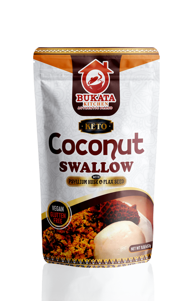 Bukata Kitchen Keto Coconut Swallow with Psyllium Husk & Flax Seed