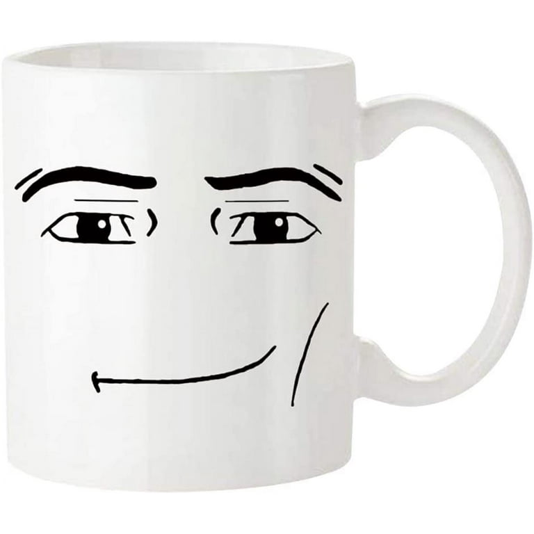 Saviola-MAN FACE Mug,Funny Gamer Mug,Birthday Mug,11oz Novelty Coffee Mug/ Cup,White,1 Count (Pack of 1) 