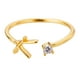 thumbnail image 1 of Oro Rhinestone 26 Anillo Inicial Joyería Letra Inicial Anillo Abierto con Rhinestone Anillo para Mujeres, 1 of 3