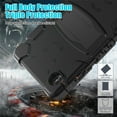 thumbnail image 3 of XYX Case for Samsung Galaxy Tab A9 8.7 inch (SM-X110/SM-X115), Dual Layer Slim Heavy Shockproof Rugged Protective Cover Case with Kickstand (Black), 3 of 7