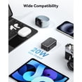 thumbnail image 6 of Pico 20W Travel Adapter, 5-Port  Power Adapter 1 AC, 2 USB C and 2 USB-A, International Plug Adaptor Worldwide for  to European UK  Spain  Zealand Over 200 Countries, 6 of 6