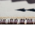 thumbnail image 5 of Emma + Oliver Fe 3x16 Berber Olefin Accent Rug with Complementary Southwestern Pattern in Beige, Black and Brown and Jute Backing, 5 of 6