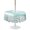 Pale Cyan, variant on Outdoor Tablecloth with Umbrella Hole for Patio/Picnic/Party/Camping, Coastal Shell Beige Waterproof Table Cloth Rectangle Table Cover Washable, Ocean Shell Beach Summer (60"x 102")