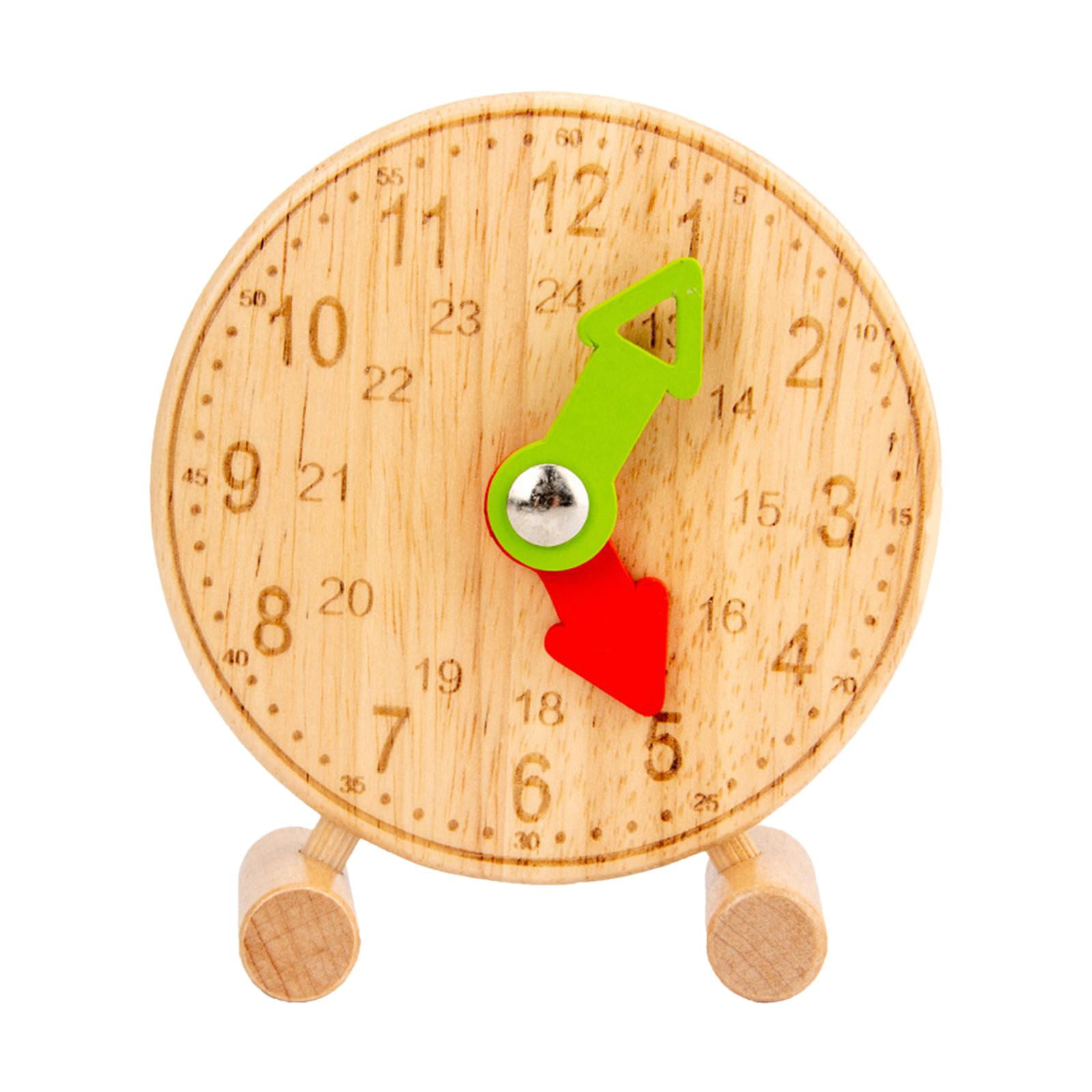 Details about   Wooden Clock Teaching Aid Tell the Time Number & Shape Game Toys for Kids