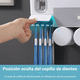 thumbnail image 3 of Soporte Para Cepillos Dientes Organizador Baño Montado Pared BLANCO, 3 of 4