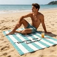 thumbnail image 4 of Fashionable Colorful Striped Beach Towels Soft And -fine Fiber Bath Towels For Bathing, 4 of 6