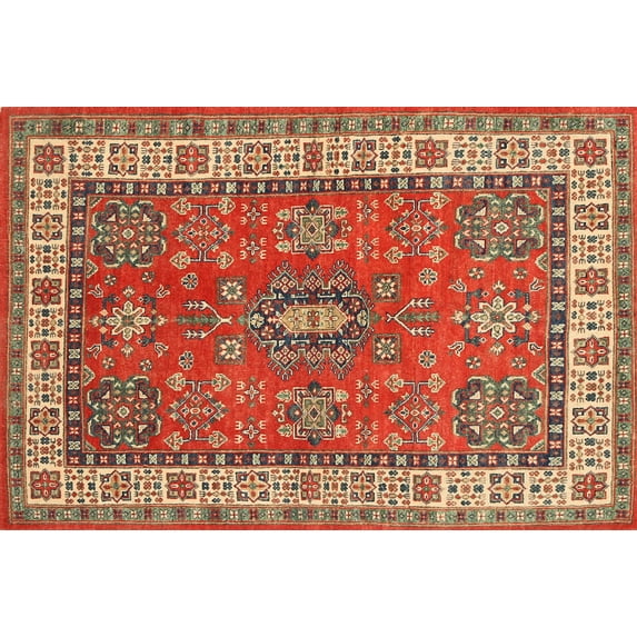 Ahgly Company Indoor Rectangle Traditional Red Persian Area Rugs, 2' x 3'