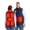 Heated Vest-A01Blue, variant on Heated Vest for Men and Women Lightweight Sleeveless Zip up Jackets with Multiple Heating Zones and 3-Levels Graphic Stand Collar Washable Coats with Pockets Warm Holiday no Power Bank