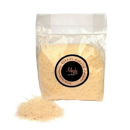 Mughe Gourmet Kataifi Shredded Phyllo Dough, Pre-Shredded Pastry Dough, 0.9 lbs (400g)