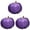 Purple, variant on 3 Pcs Halloween Decorations Thanksgiving Pumpkins 2.75 x 2.36 Inch, Soft Flocked Pumpkin Decor, Super Soft Stuffed Autumn Home Party Decorations