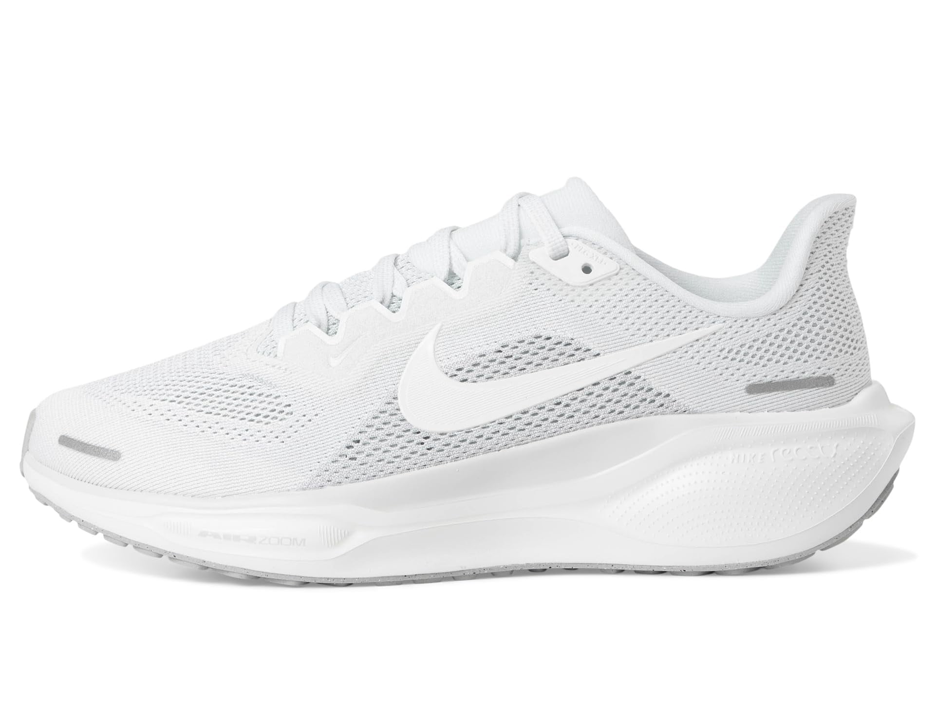 Nike Women's Pegasus 41 White/White/Pure Platinum/Metallic Silver 8 Medium