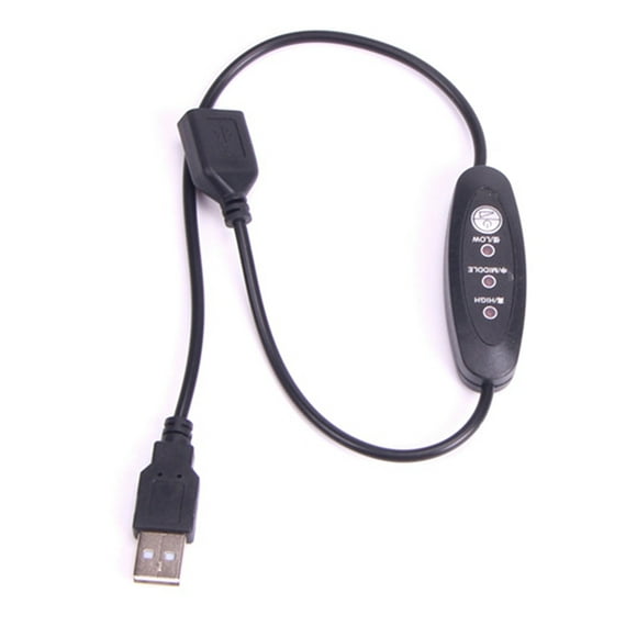 Termostato del Calentador del Controlador de Temperatura USB 5V-12V 3 Velocidades Ajustable 24W