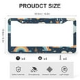 thumbnail image 3 of 2 PCS Small Whales With Rainbows And Clouds License Plate Cover Animals Whale Fish Star Rainbow Cartoon Funny License Plate Frames Cover Holders Metal 2 Hole for US Standard Vehicles for Women Men, 3 of 6