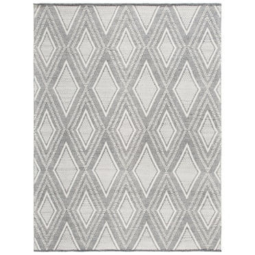 SAFAVIEH Vermont Wesley Ogee Area Rug, Ivory/Navy, 8' x 10'