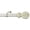 French White, variant on Urbanest Adjustable Single Curtain Rod Set Lecca Finials – 1 - Inch Diameter, With Renaissance Gold Rod, 28–48 Inches
