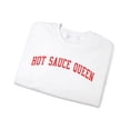 thumbnail image 3 of Hot Sauce Queen Sweatshirt Gifts Crew Neck Shirt Long Sleeve Unisex, 3 of 7