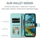 thumbnail image 5 of Funda de teléfono magnética de cuero con billetera para iPhone, 15, 14, 12, 11 Plus, 13Pro, SE, 2022, 7, 8, 11, 12, 13 Pro, XR, Xs Max, amigable con la piel, 5 of 5