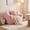 Pink, variant on FurnitureR Cozy Faux Fur Bean Bag Chair for Adults and Kids, Soft Memory Foam Filled Lazy Sofa with Removable Cover, Non-Slip Base for Living Room, Bedroom,Yellow
