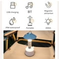 thumbnail image 3 of Luz Luz multifuncional para tienda de campaña al aire libre, luz magnética portátil impermeable, linterna de mano, luz de altavoz BT recargable por USB, 3 of 8