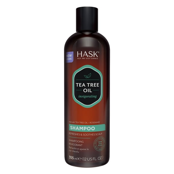 HASK Tea Tree & Rosemary Oil Invigorating Shampoo, 12FO
