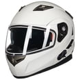 thumbnail image 3 of Casco de moto ILM 953 Bluetooth integrado modular blanco M, 3 of 6