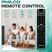 Philco Universal Remote Control, TV Remote Compatible for Vizio Universal Remote for Smart TV, LCD, LED, 3D, UHD TVs
