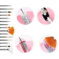 thumbnail image 4 of Seitruly 5/8 Uds. Pinceles para decoración de uñas, pinceles para pintar uñas, pinceles de fibra suave Juegos de manicura Negro 15 piezas, 4 of 6