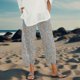 thumbnail image 4 of Pantalones capris Medlor Boho para mujer con estampado de verano de 2025, 4 of 5